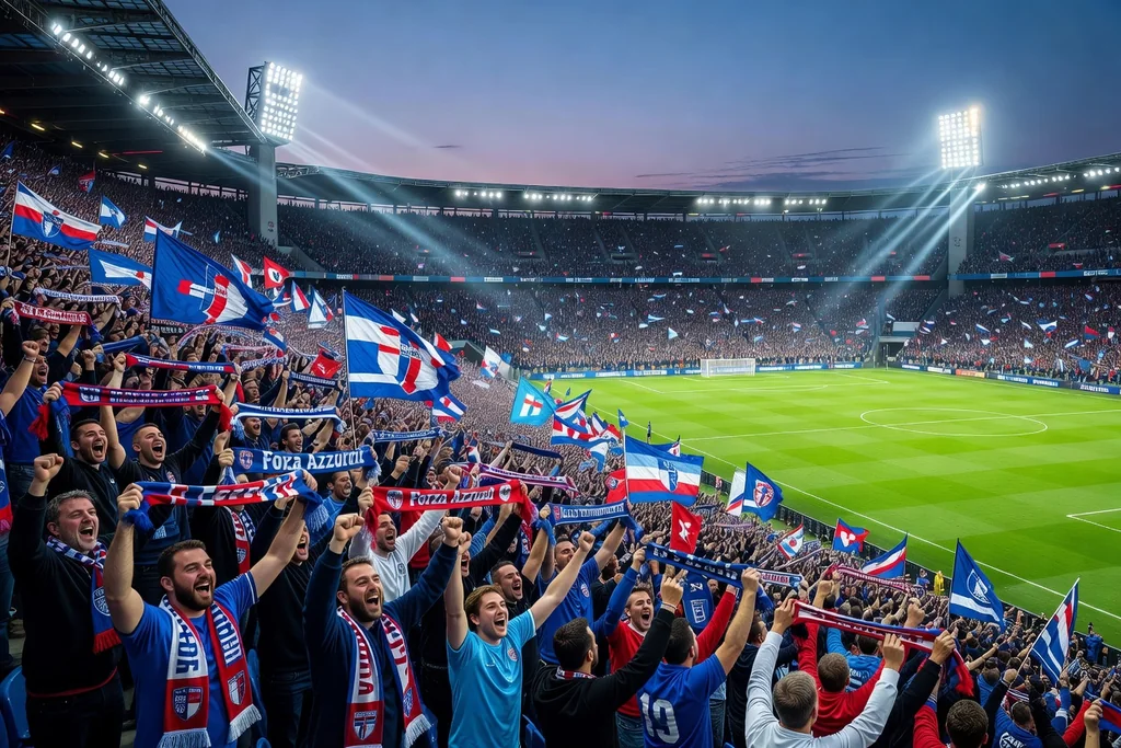 Un trophée de championnat posé sur un socle sombre