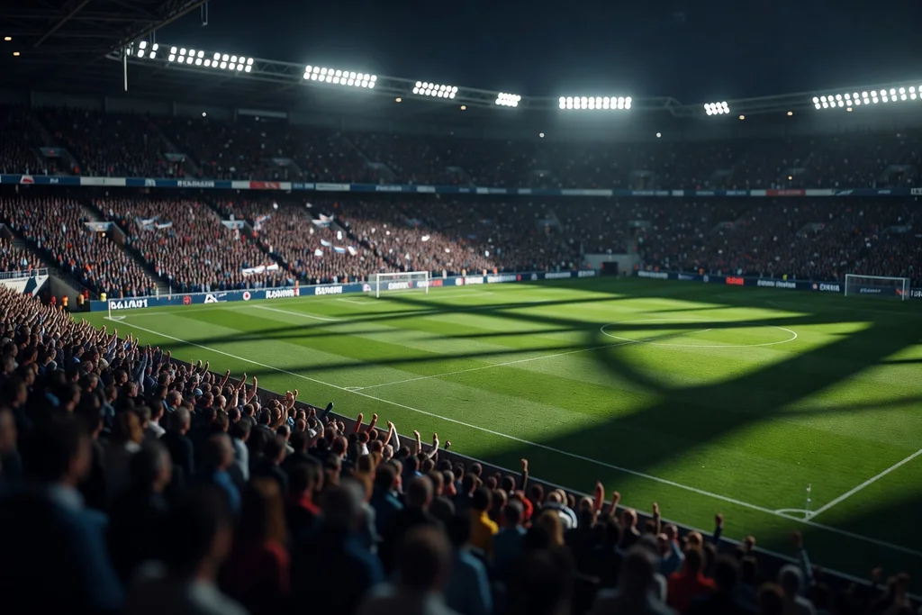 Un trophée de championnat posé sur un socle sombre